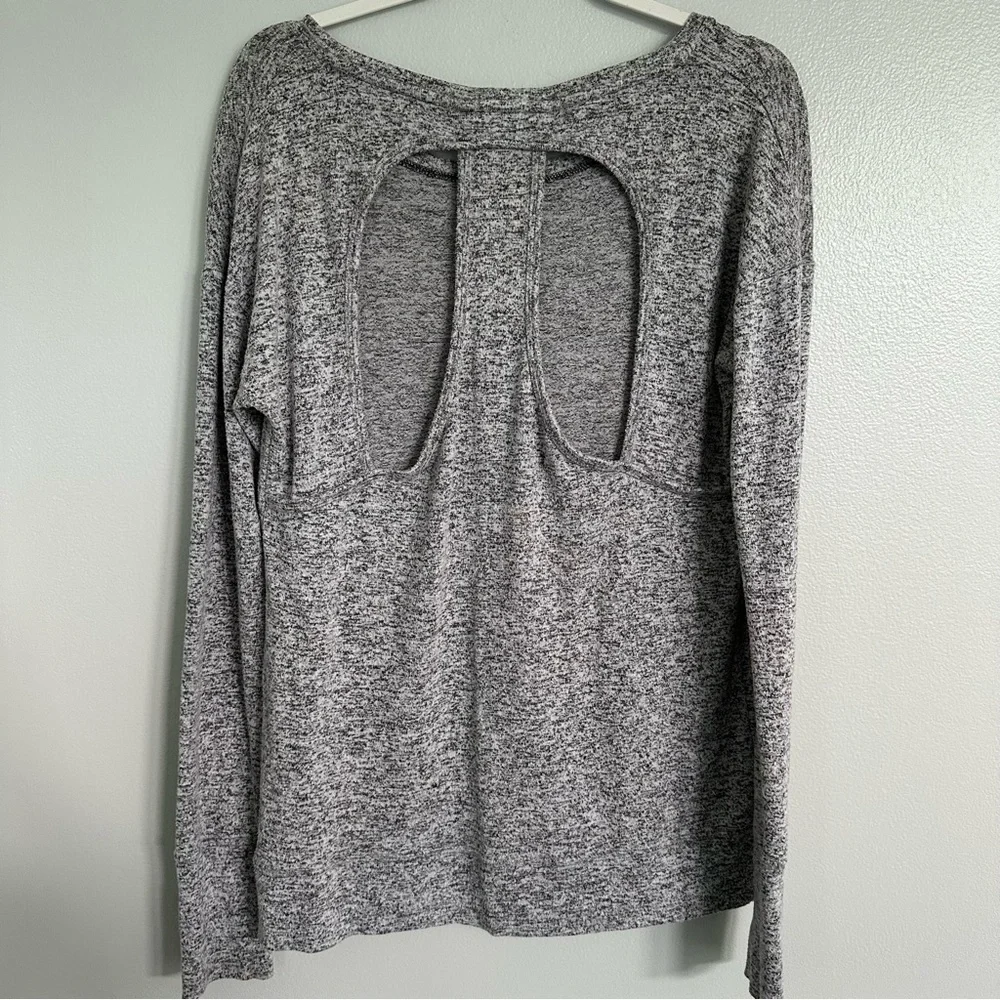 Athleta Luxe Cutout Pose Long Sleeve Sweater